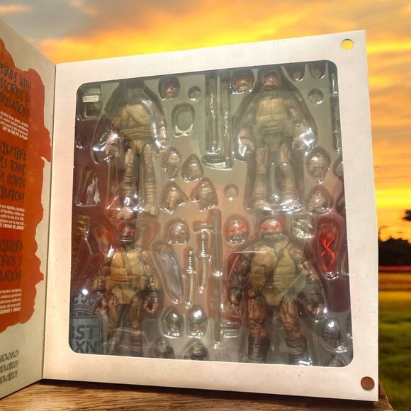 Tmnt Bst Axn Idw Inspired Zombie Turtle 5in Action Figure 4-pack - Picture 6 of 8